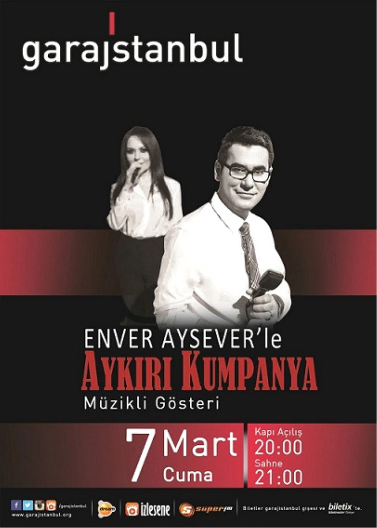 Enver Aysever\'le Aykırı Kumpanya 7 Mart\'ta Garajistanbul Sahnesinde