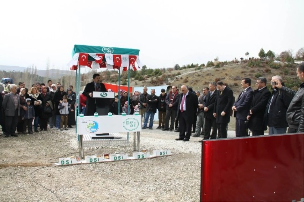 Şaphane Göletinin Temeli Törenle Atıldı