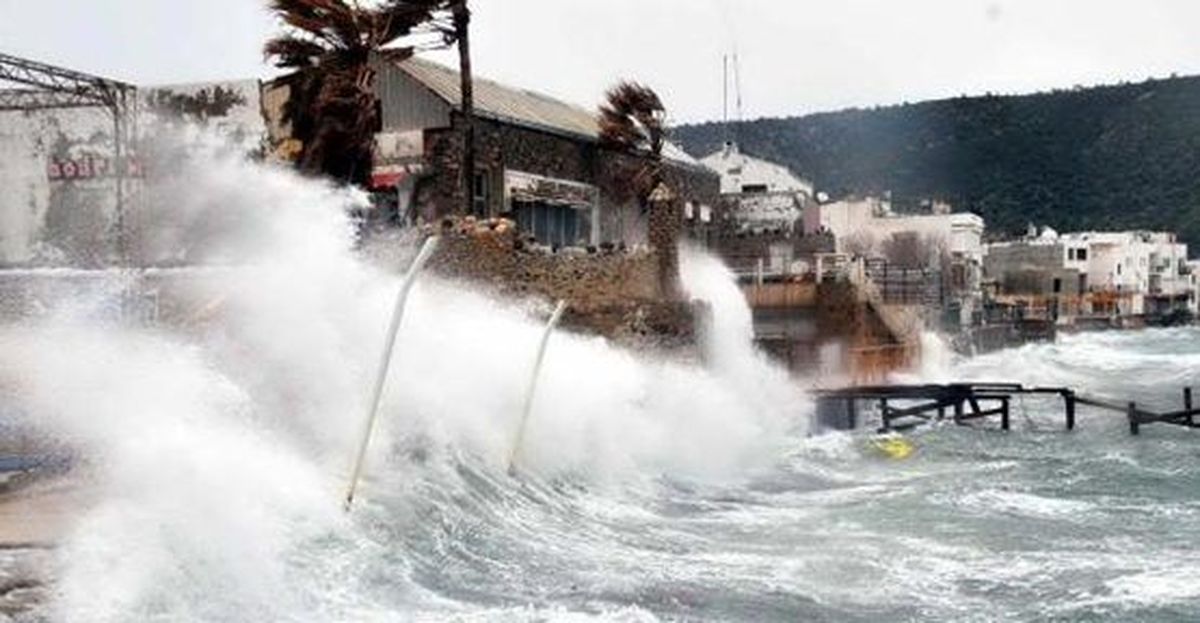 Bodrum\'da Fırtına ve Sağanak Kabusu