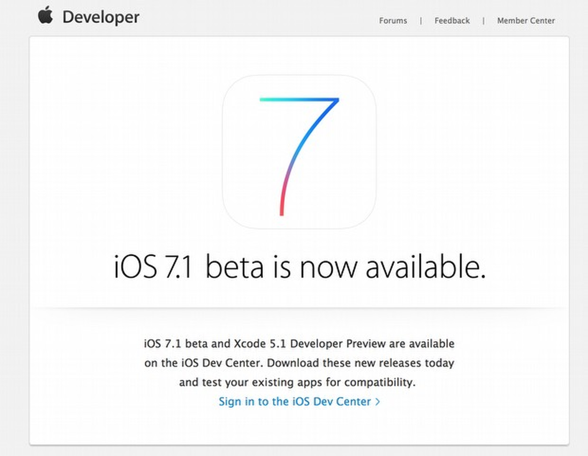 iOS 7.1 Çok Yakınımızda