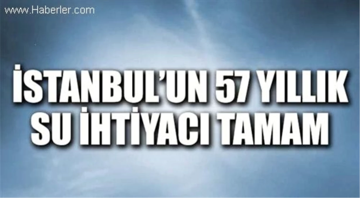 İstanbul\'un 57 Yıllık Su İhtiyacı Tamam
