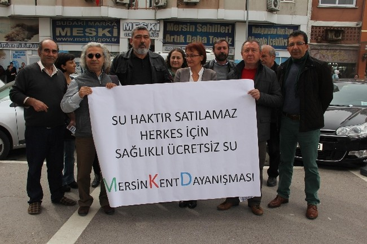 Mersin Kent Dayanışması Suyun Ücretsiz Olmasını İstedi