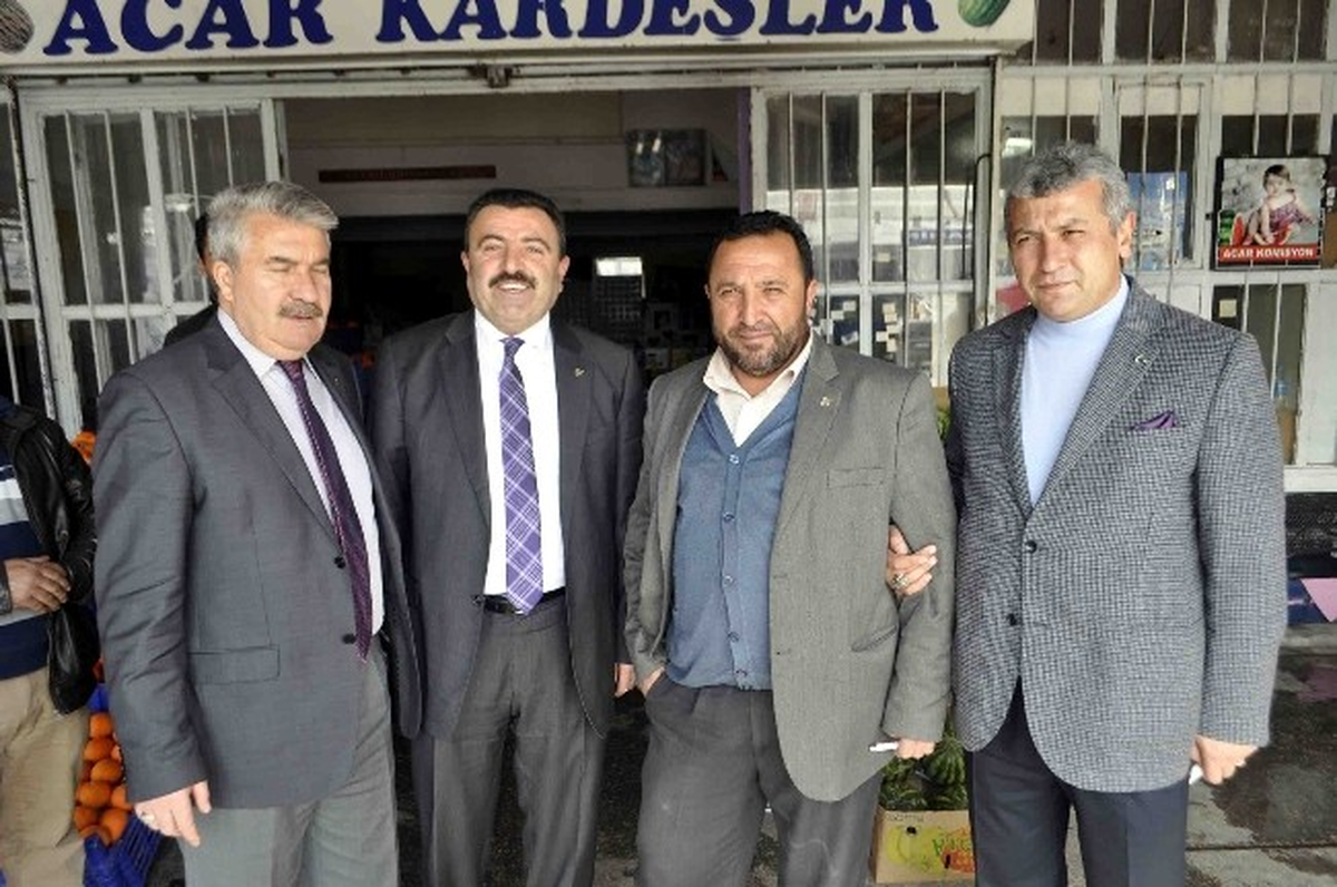 MHP Başkan Adayı Özsoy Hal ve Doğu Sanayi Esnafını Ziyaret Etti