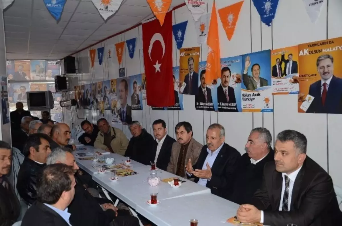 Şahin, Eser'e Destek İçin Darende'de Seçim Çalışması Yaptı