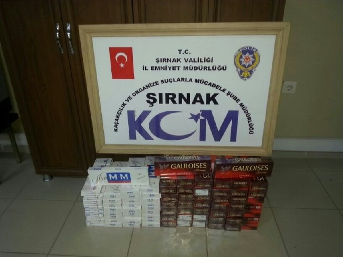 Şırnak\'ta 19 Bin 800 Paket Kaçak Sigara Ele Geçirildi