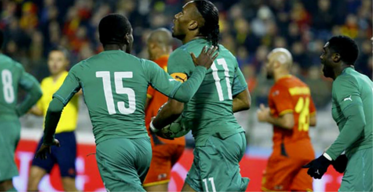 Fildişi Sahilleri-Belçika Maçında Drogba Gol Attı