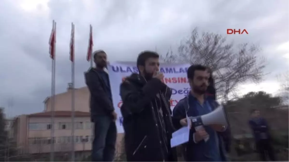 Kırıkkale\'de Öğrencilerden Ulaşım Ücreti Protestosu