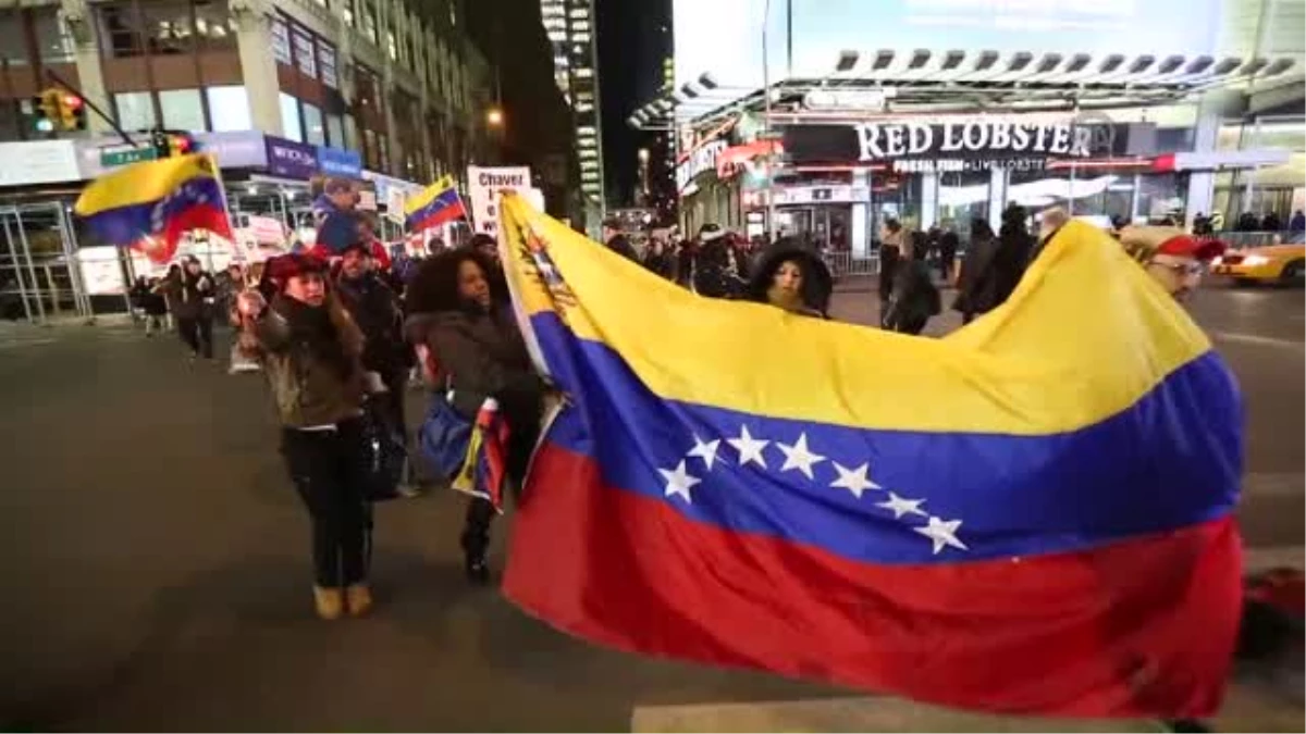 New York\'ta Venezuela Protestosu