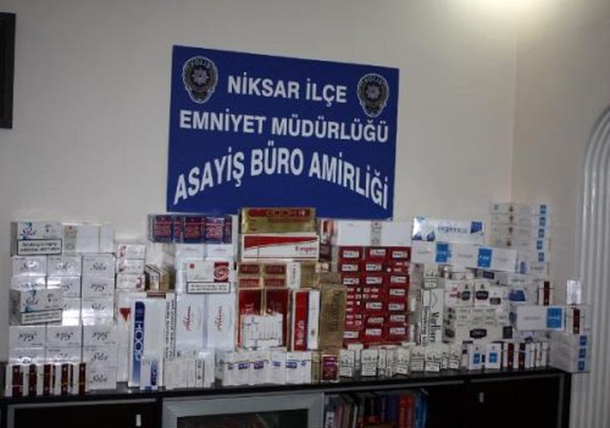 Tokat\'ta Kaçak Sigara Ele Geçirildi