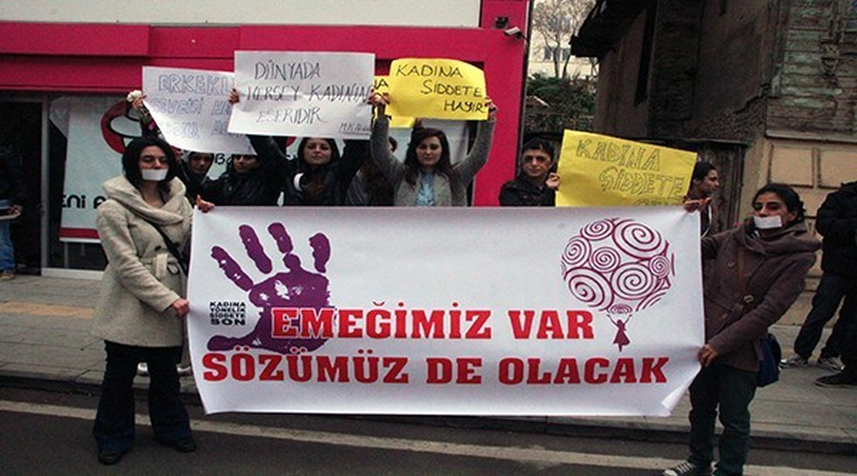 Bilecik\'te Kadınlar Günü Protestosu