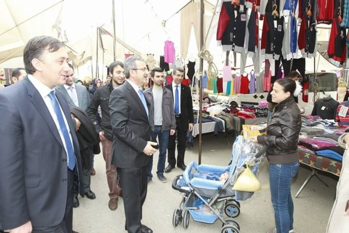 Köşker Tatlıkuyu Semt Pazarında Vatandaşları Dınledı