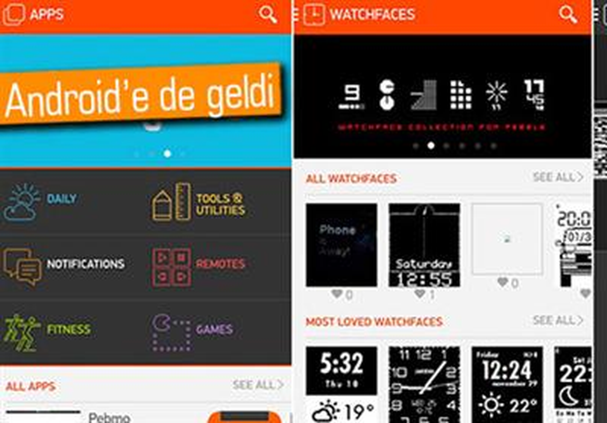 Pebble\'ın Uygulama Mağazası Android\'e Geldi