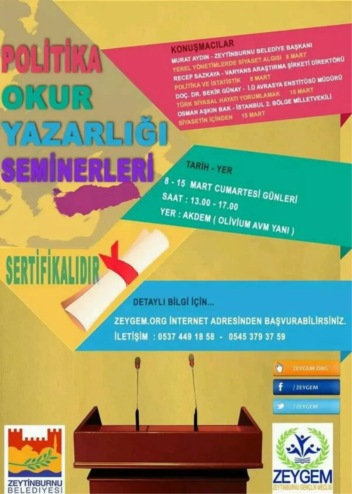 Politika Okur Yazarlığı Seminerleri