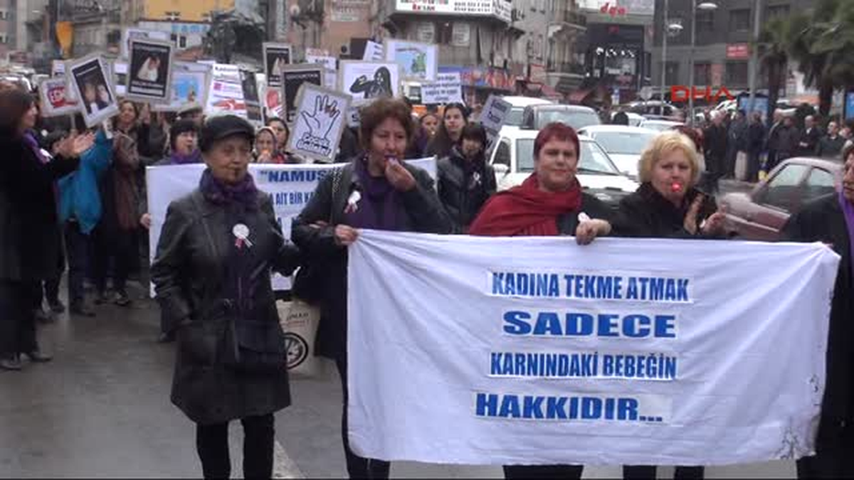 Zonguldak\'ta Kadına Şiddet Protestosu