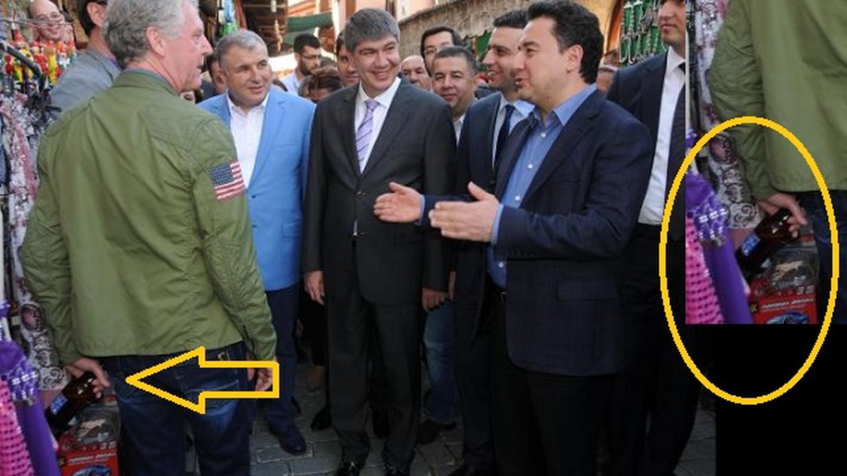 Başbakan Yardımcısını Görünce Bira Şişesini Sakladı