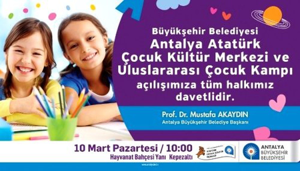 Antalya\'da Uluslararası Çocuk Kampı Hizmete Açıldı