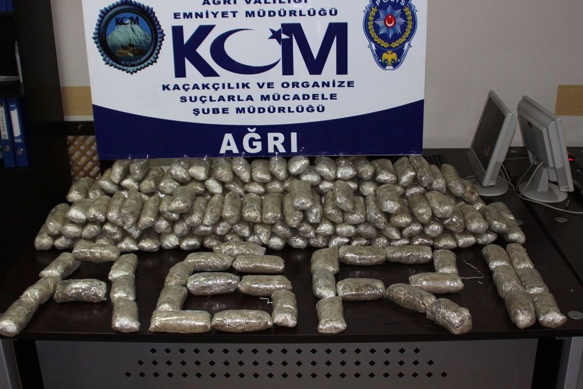 Ağrı\'da 60 Kilogram Eroin Ele Geçirildi