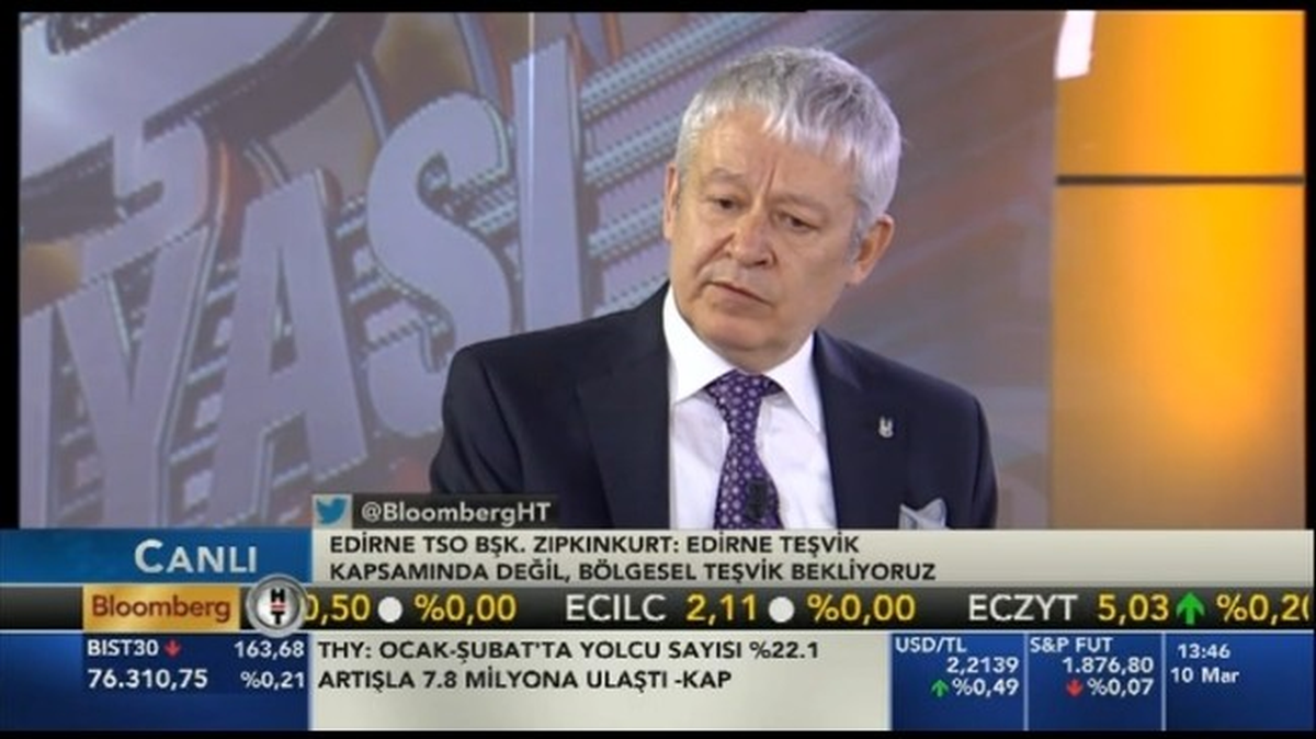 Etso Başkanı Zıkınkurt Bloomberg Ht\'de