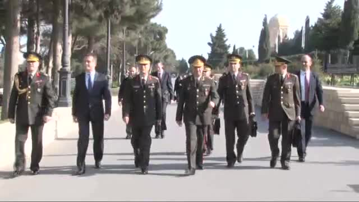 Kara Kuvvetleri Komutanı Orgeneral Akar Azerbaycan\'da