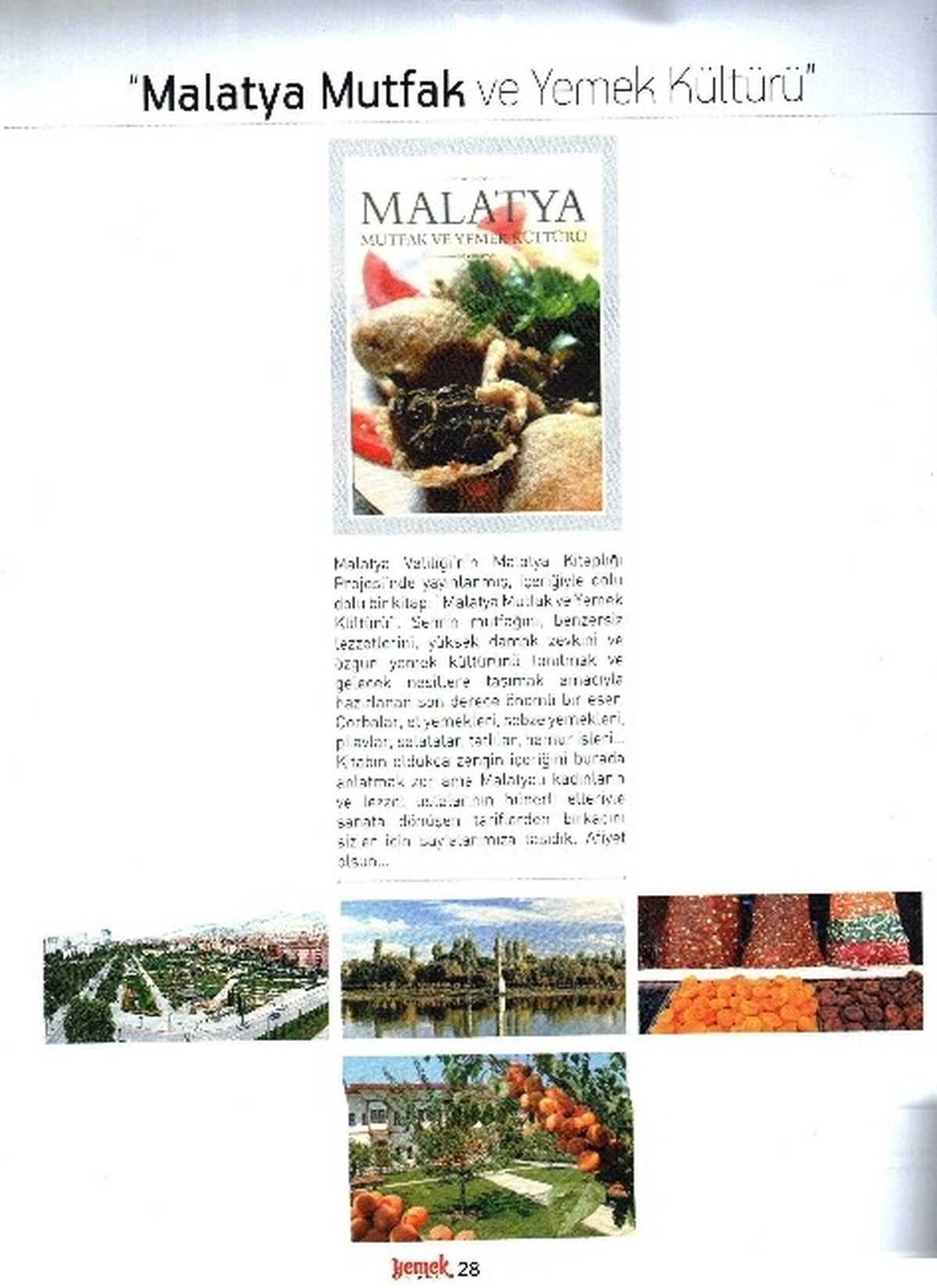 Malatya Yemekleri Dergi\'de Tanıtıldı