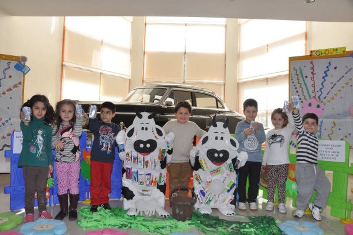 Minik GKV\'lilerden "Süt İçiyor Sağlıklı Büyüyorum" Projesi