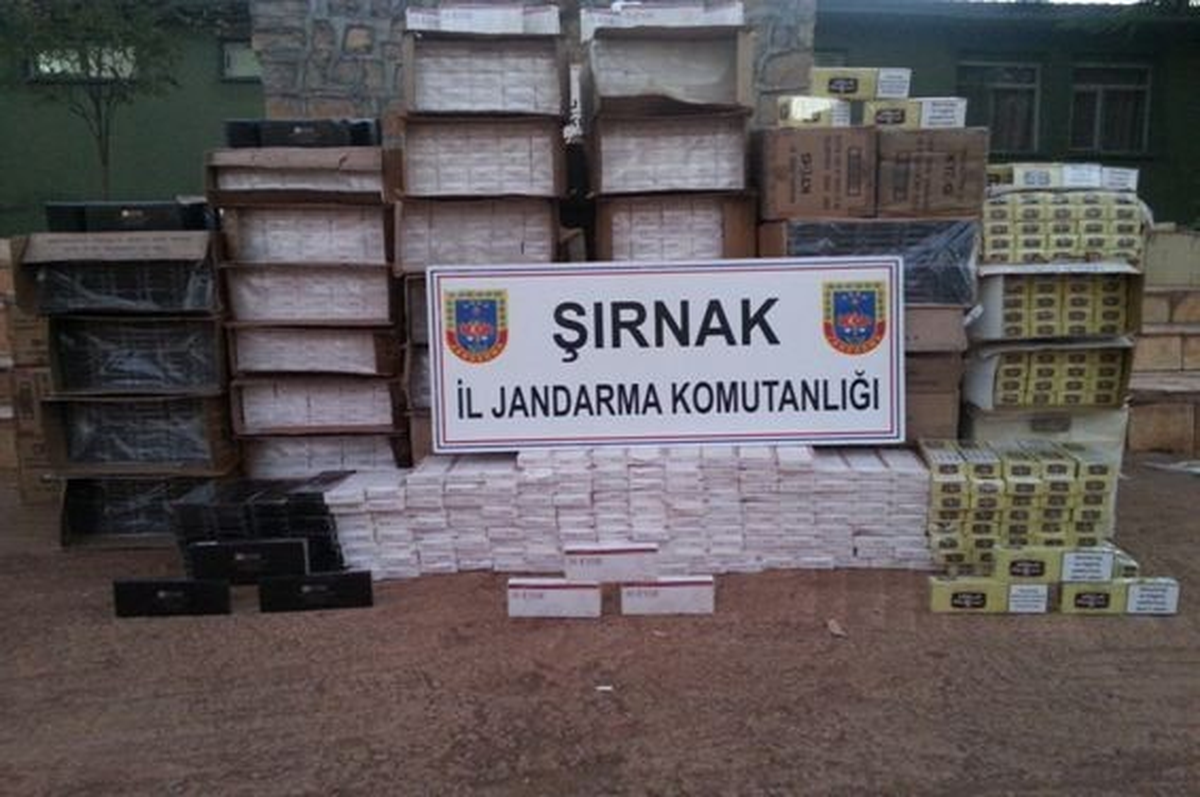 Şırnak\'ta 136 Bin 774 Paket Kaçak Sigara Ele Geçirildi