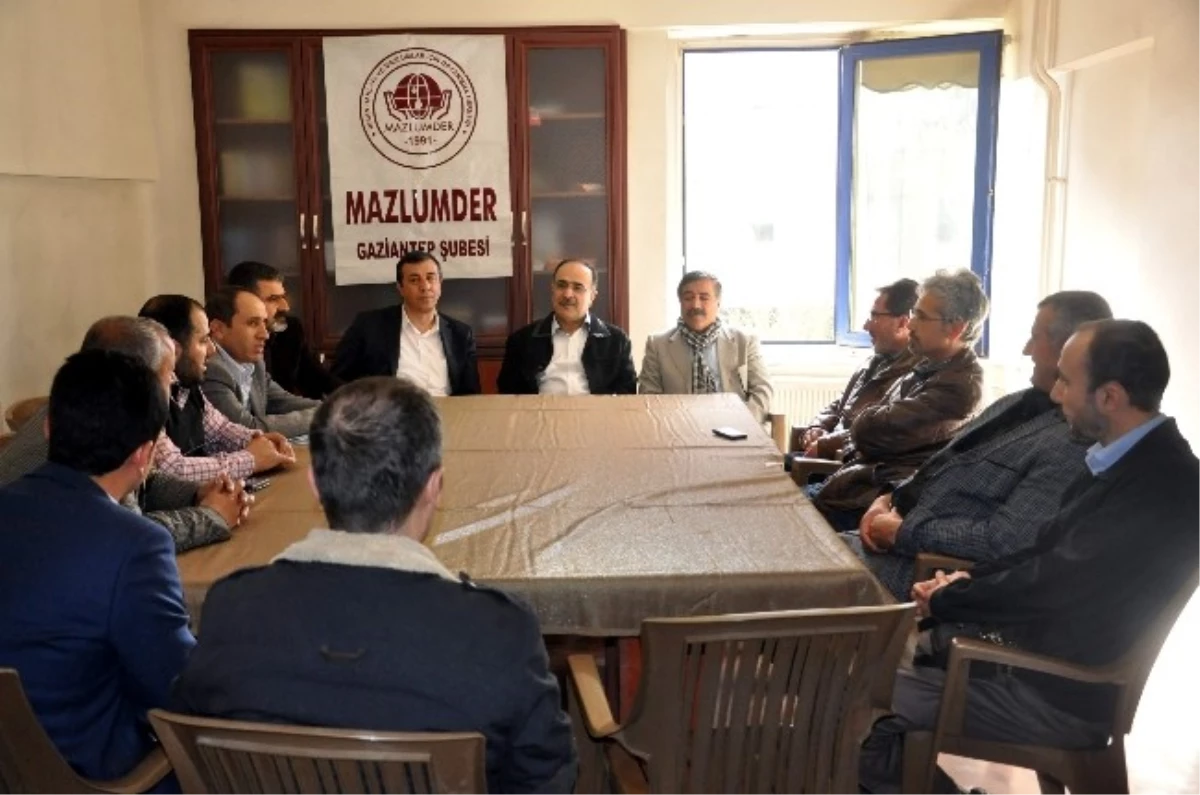 Belediye Başkan Adayları Mazlumder Gaziantep Şubesini Ziyaret Etti