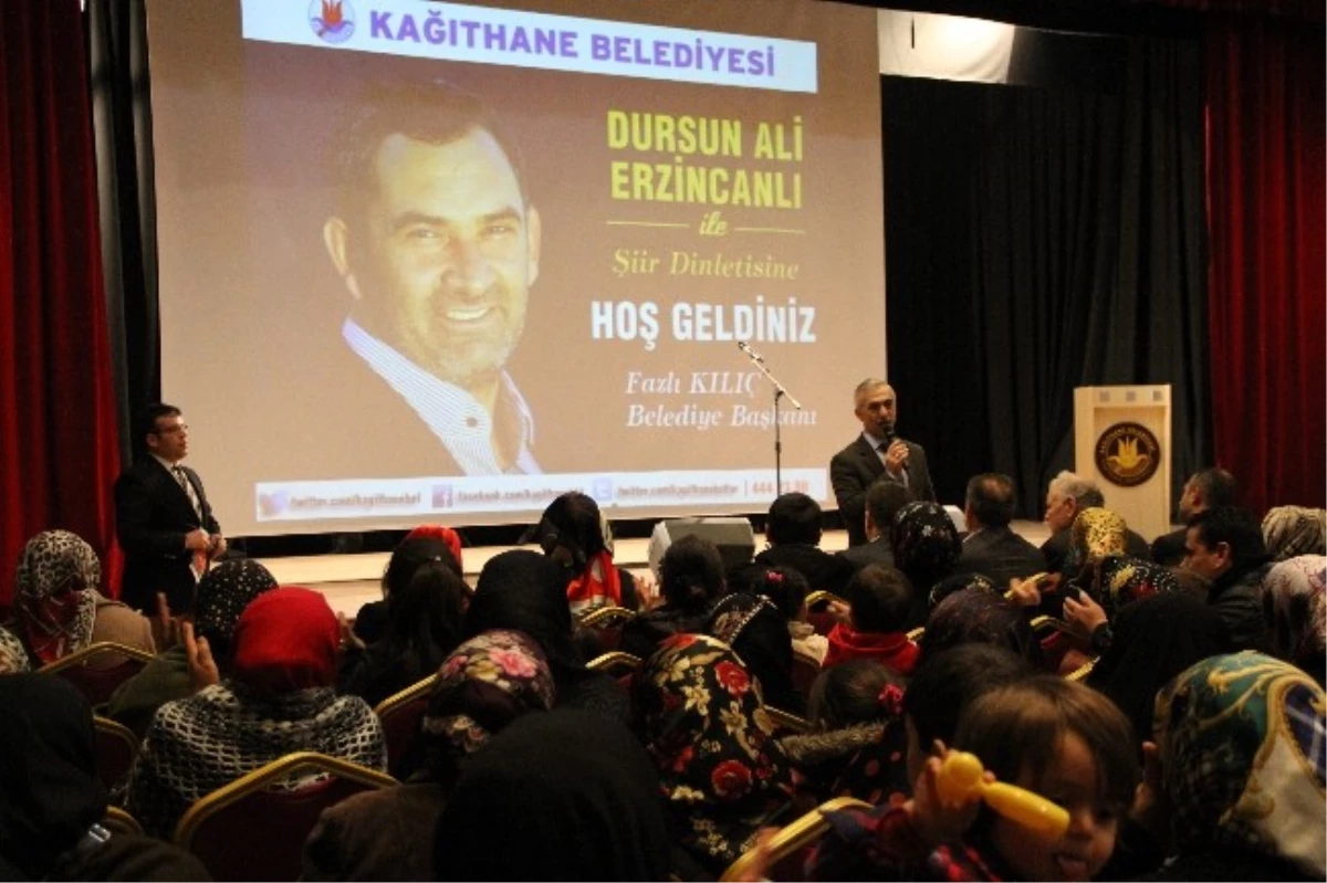 Dursun Ali Erzincan, Kağıthaneli\'lere Şiir Dolu Bir Akşam Yaşattı
