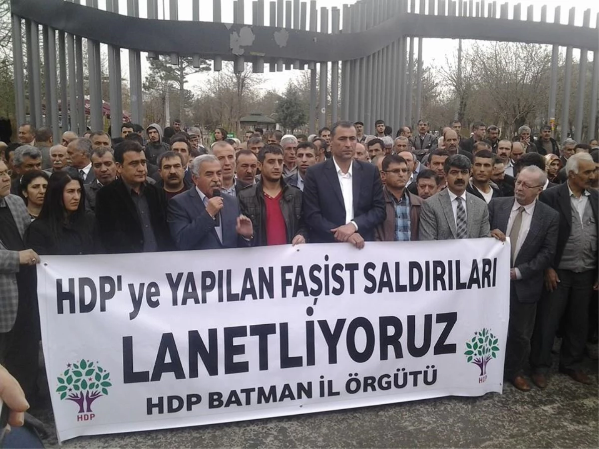 Batman\'da HDP\'ye Yapılan Saldırı Kınandı