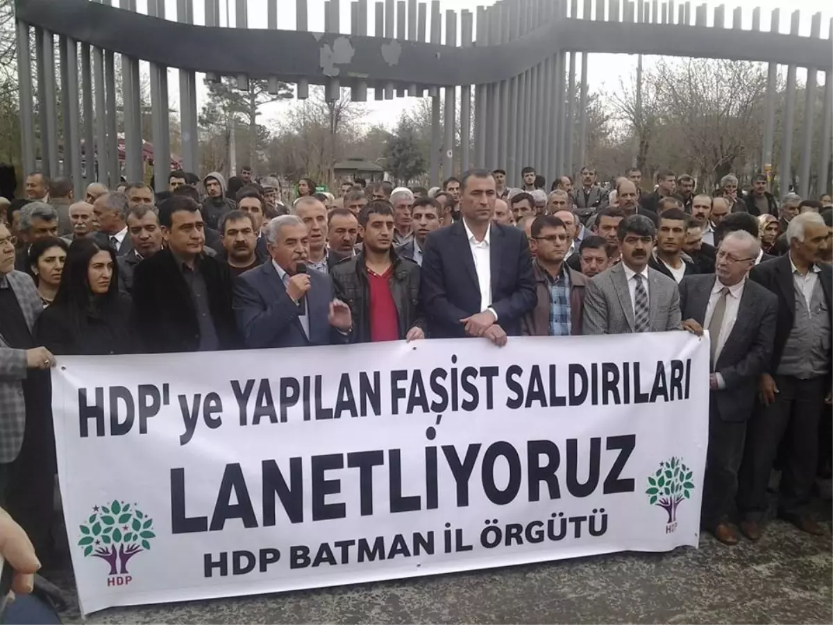 Batman\'da HDP\'ye Yapılan Saldırı Kınandı