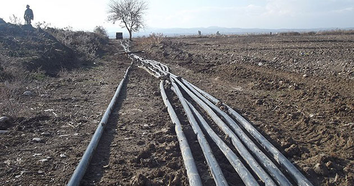 Sınırda 600 Metre Kaçak Boru Hattı