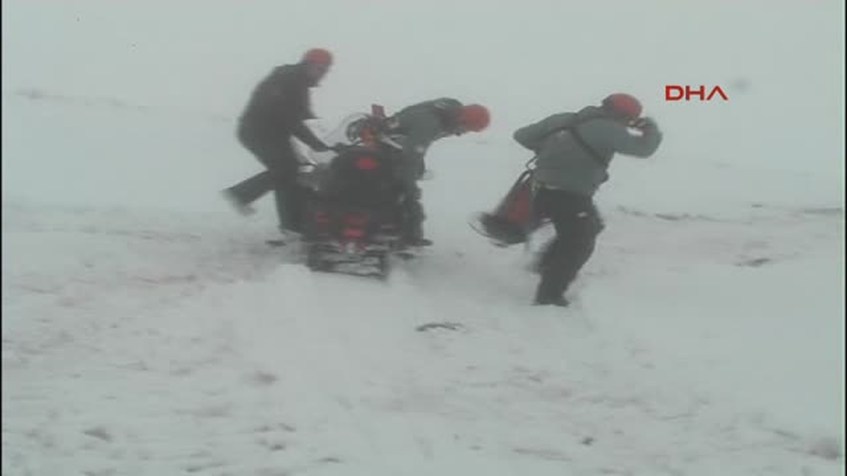 Erciyes Dağında Siste Kurtarma Tatbikatı