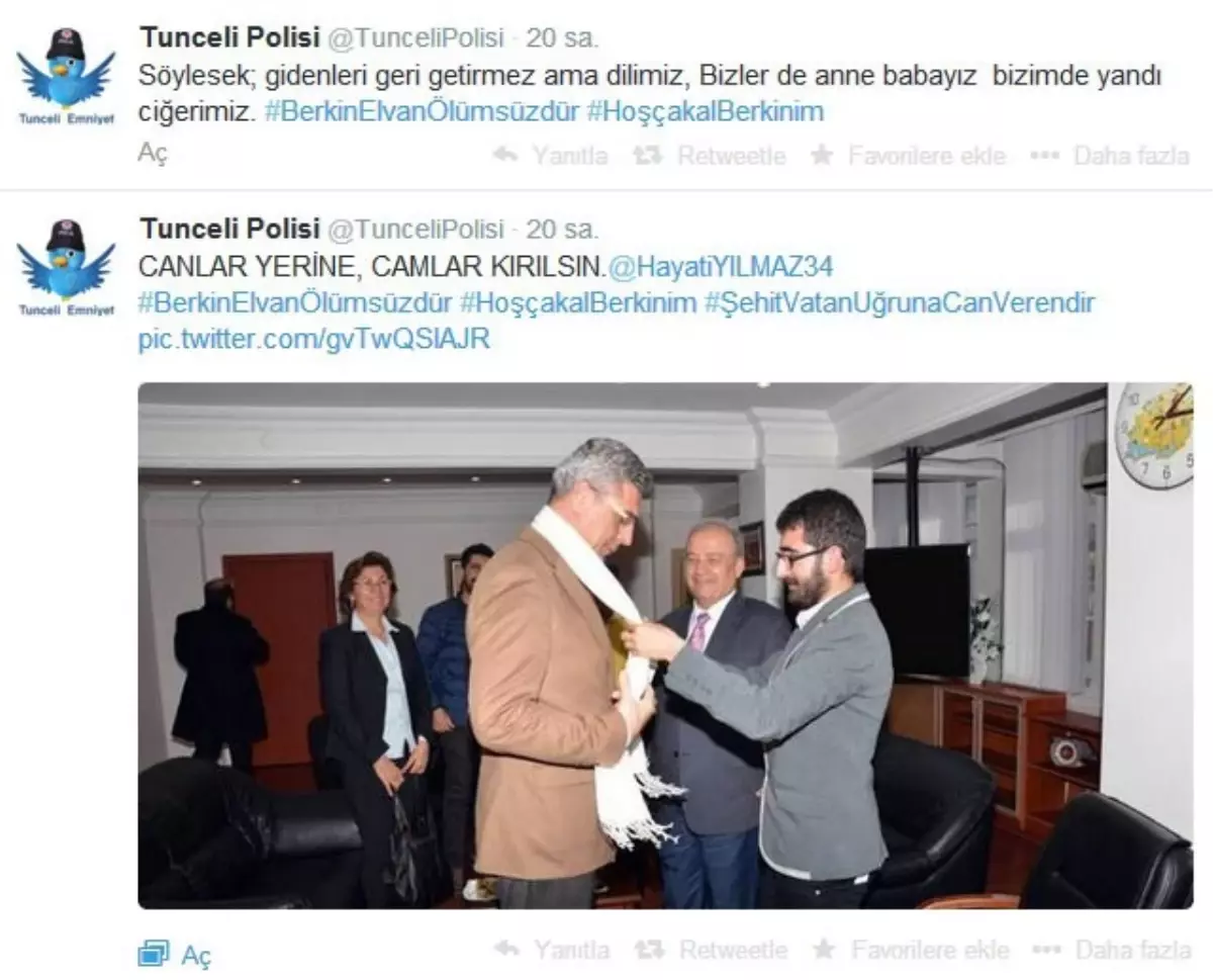 Tunceli Polisinden Berkin Elvan Twiti