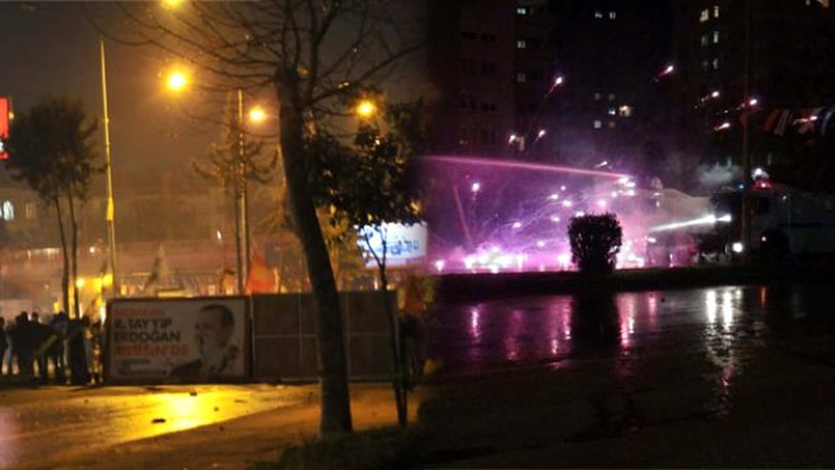 AK Parti Binasına Yürümek İsteyen Gruba Müdahale Edildi