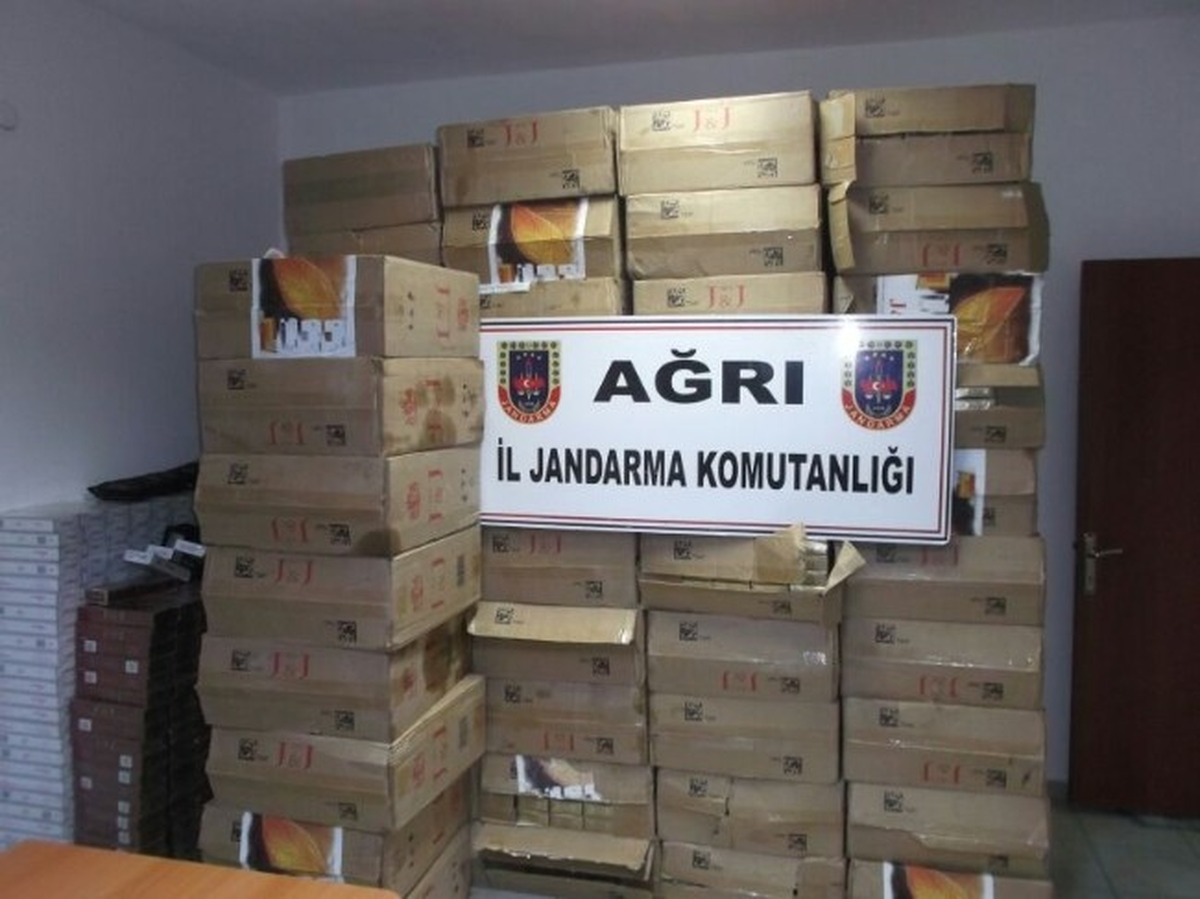 Doğubayazıt\'ta 50 Bin Paket Kaçak Sigara Ele Geçirildi