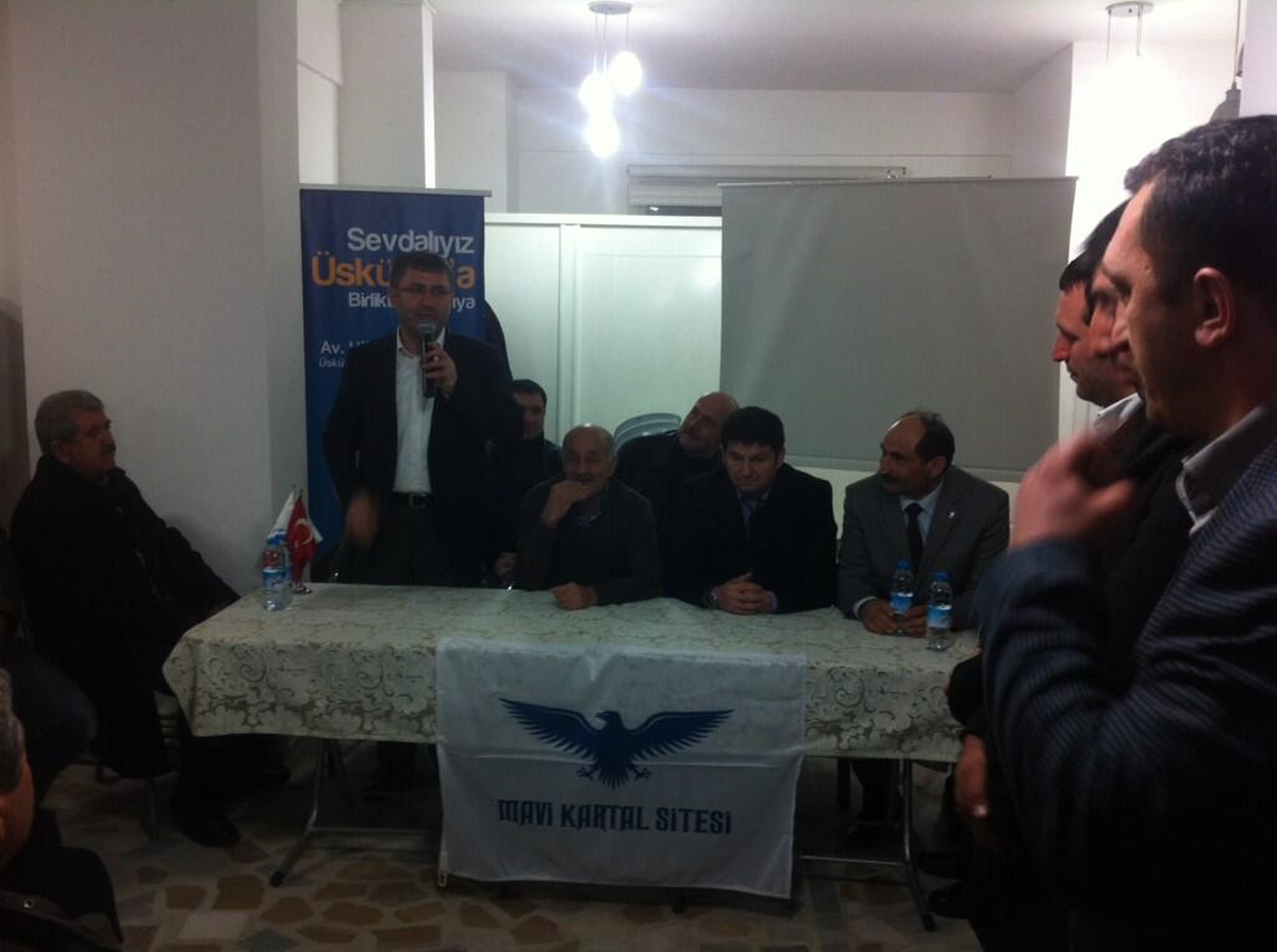 HİLMİ TÜRKMEN MAVİ KARTAL SİTESİ SAKİNLERİYLE BİRARAYA GELDİ