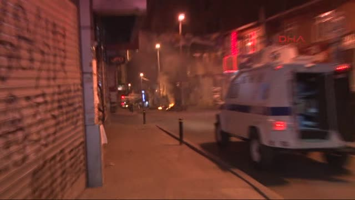 Okmeydanında Eylemcilere TOMA\'lı Müdahale