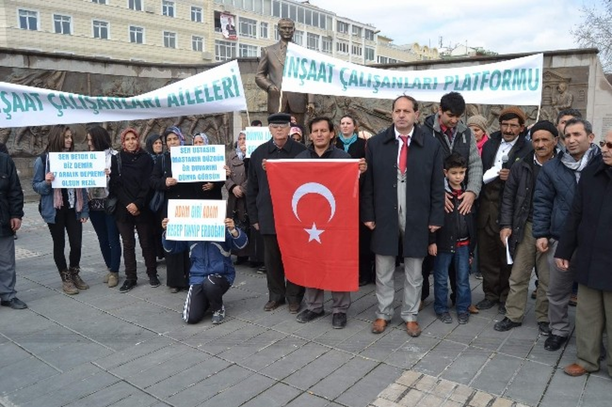 İnşaat Çalışanları Platformundan Başbakan Erdoğan\'a Destek Açıklaması