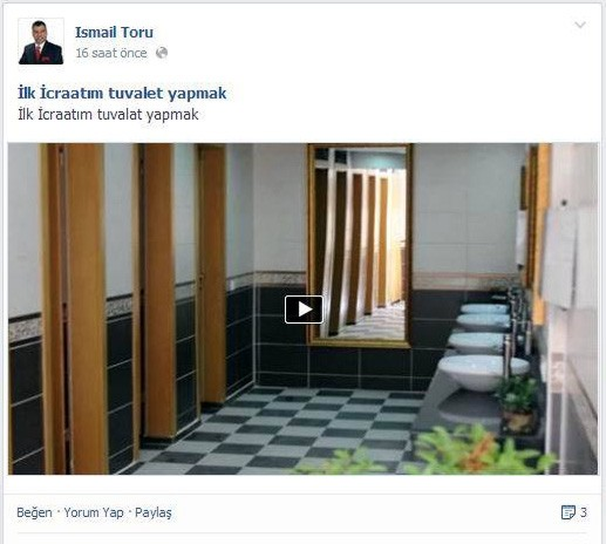 MHP\'li Aday\'dan Tuvalet Projesi