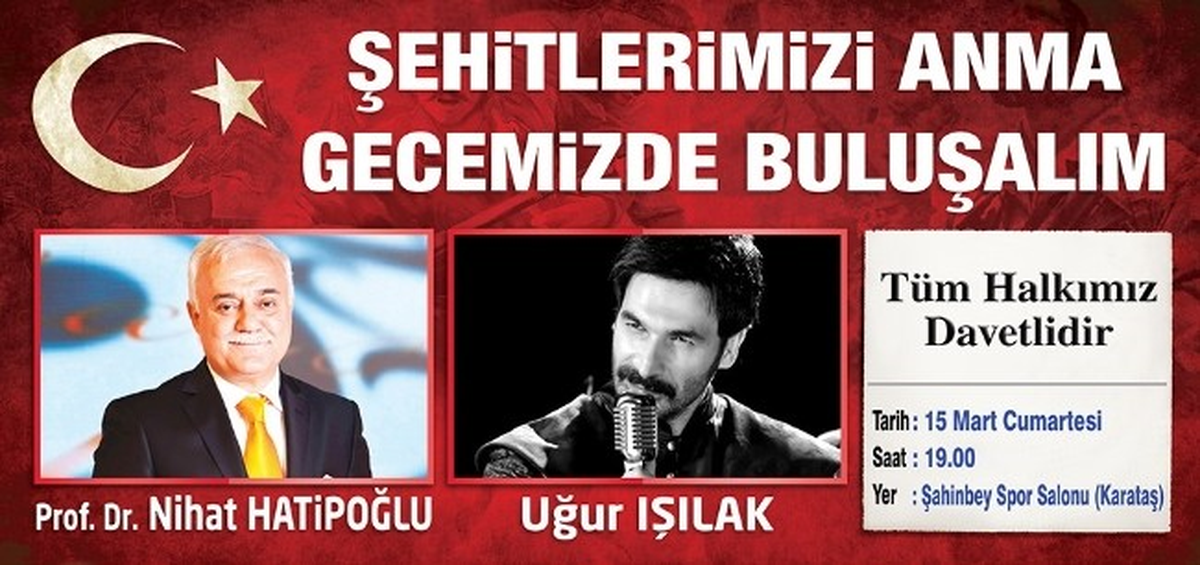 Şahinbey Belediyesi \'Şehitleri Anma Gecesi\' Düzenliyor