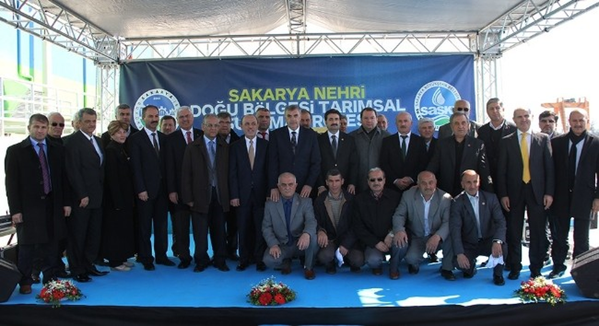 Sakarya Nehri Doğu Bölgesi Sulama Kanalı\'nın Temeli Atıldı