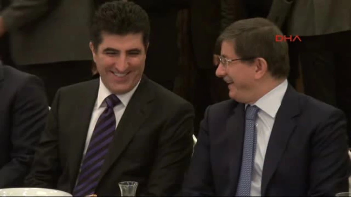 Davutoğlu, Ikby Başbakanı Barzani ile Bir Araya Geldi