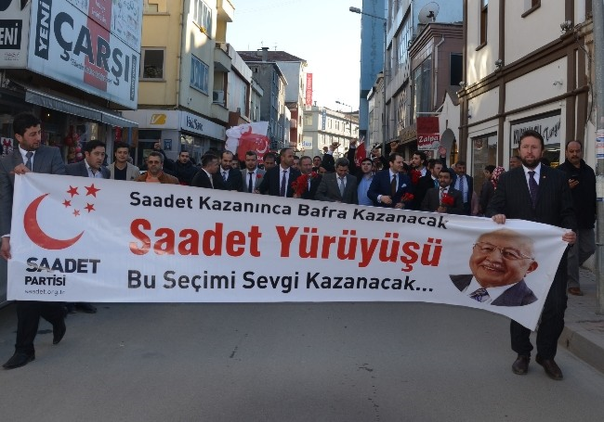 Fatih Erbakan Bafra\'da Saadet Yürüyüşü Başlattı