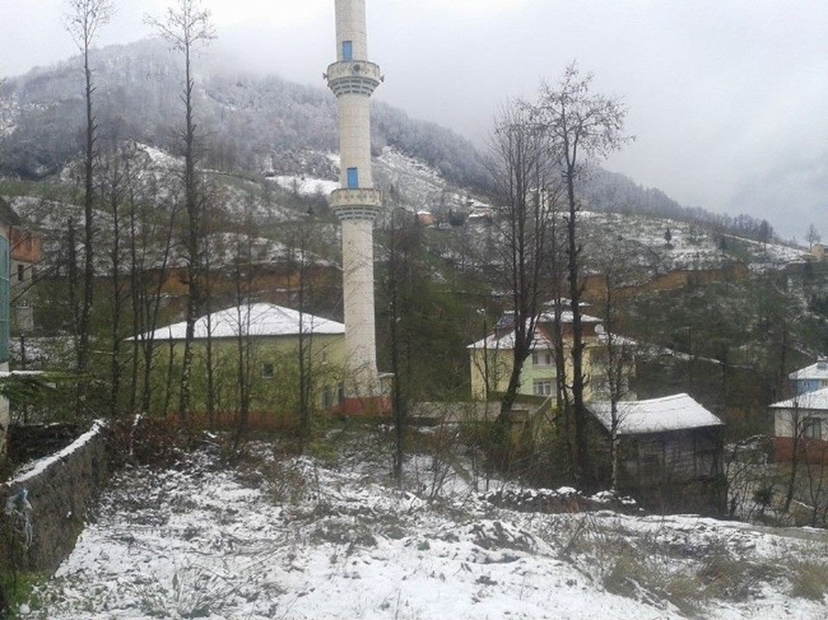 Giresun Baharı Karla Karşıladı