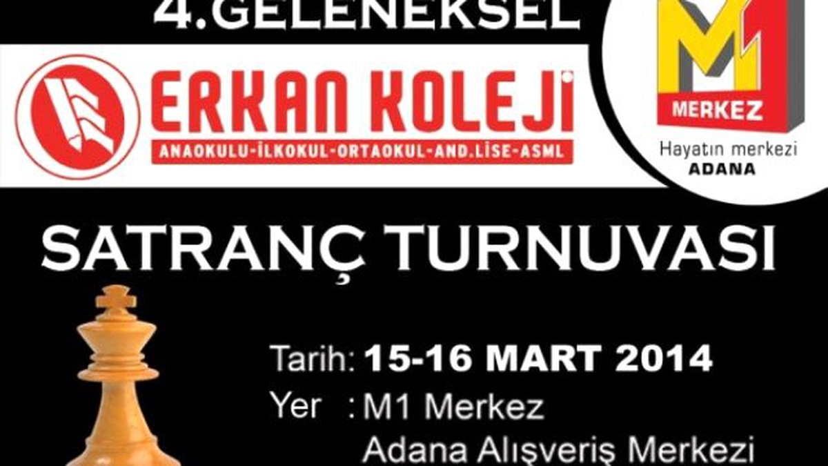 Theya M1 Merkez Adana AVM 15-16 Mart\'ta Satranç Ustalarını Buluşturuyor