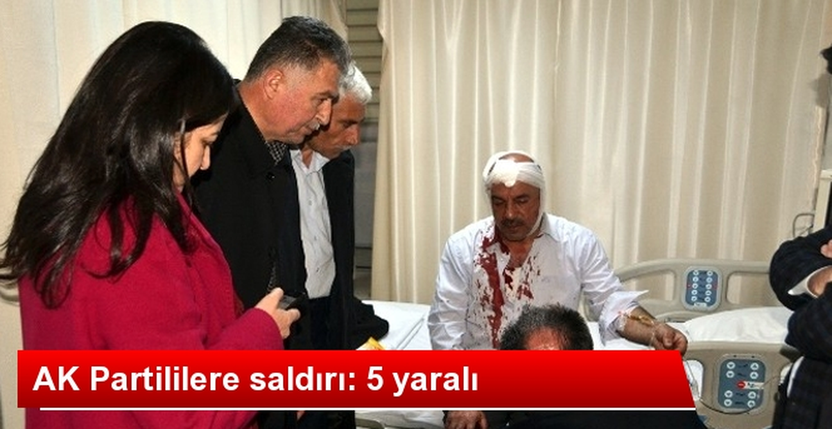 AKP\'lilere Taşlı Sopalı Saldırı: 5 Yaralı