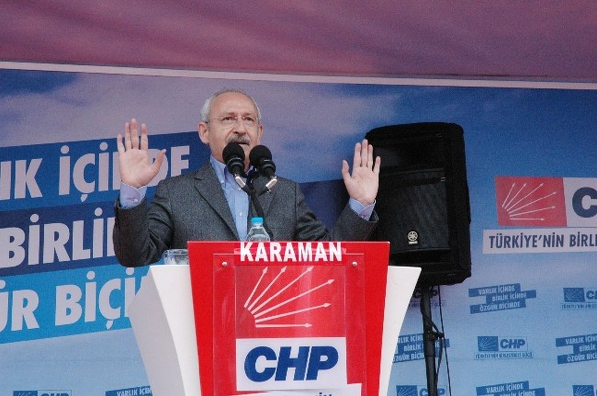 CHP Genel Başkanı Kılıçdaroğlu Karaman\'da