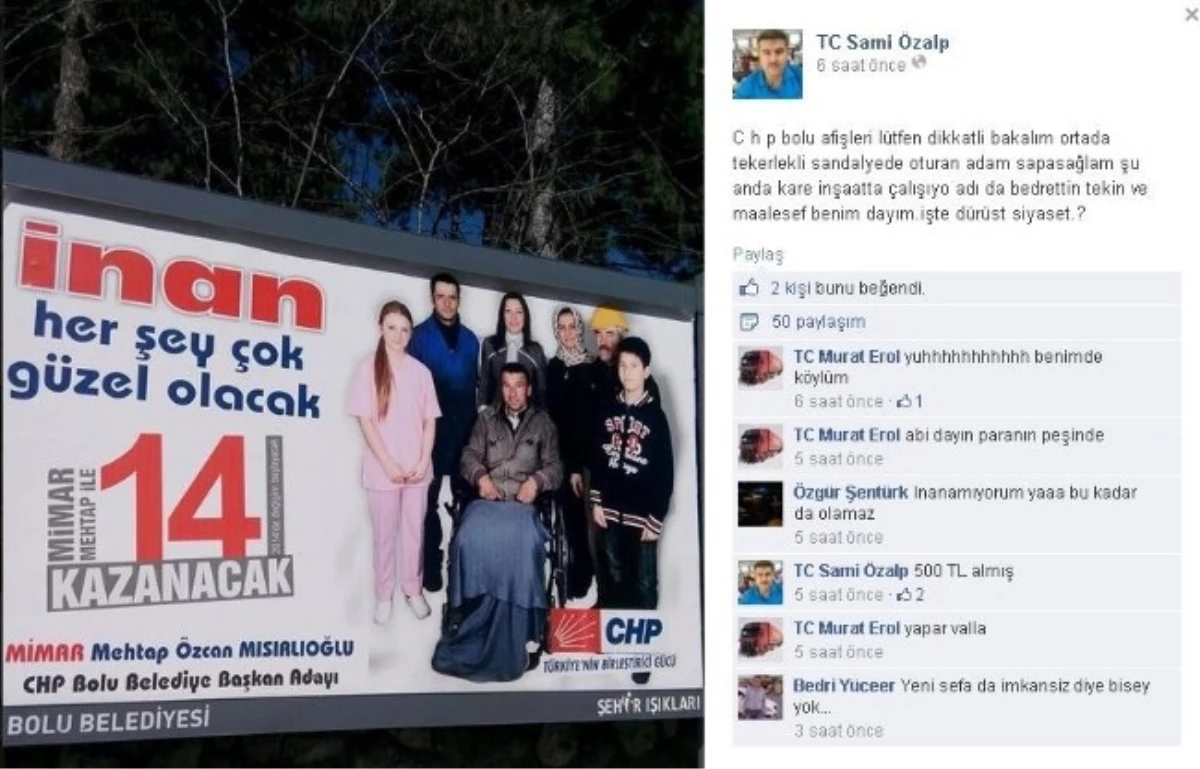 CHP\'nin Reklam Afişine Tepki