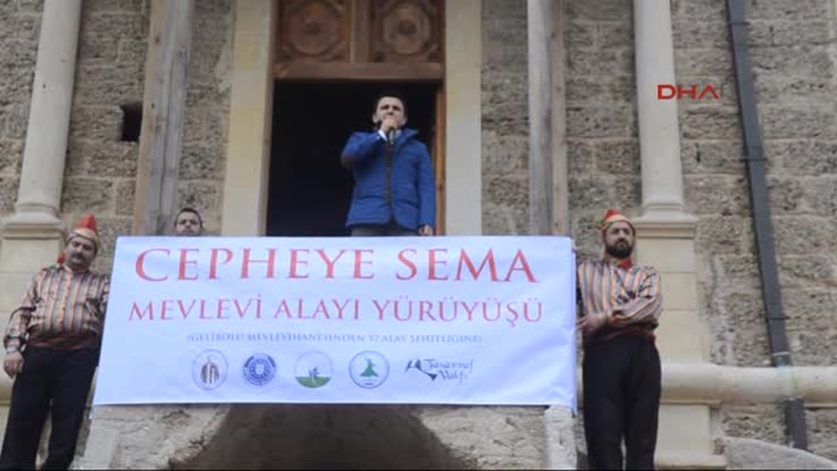Gelibolu\' da Mevlevi Yürüyüşü