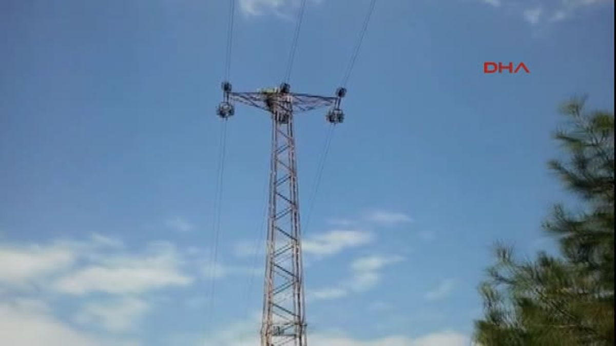 Yüksek Gerilim Hattında Akıma Kapıldı